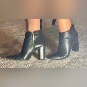 Zara Basics Collection black ankle boots size 41